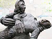 Gonnosfanadiga - Monumento alle vittime del 27 febbraui 2002