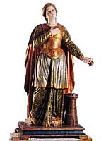 statua di s. Barbara del Lonis